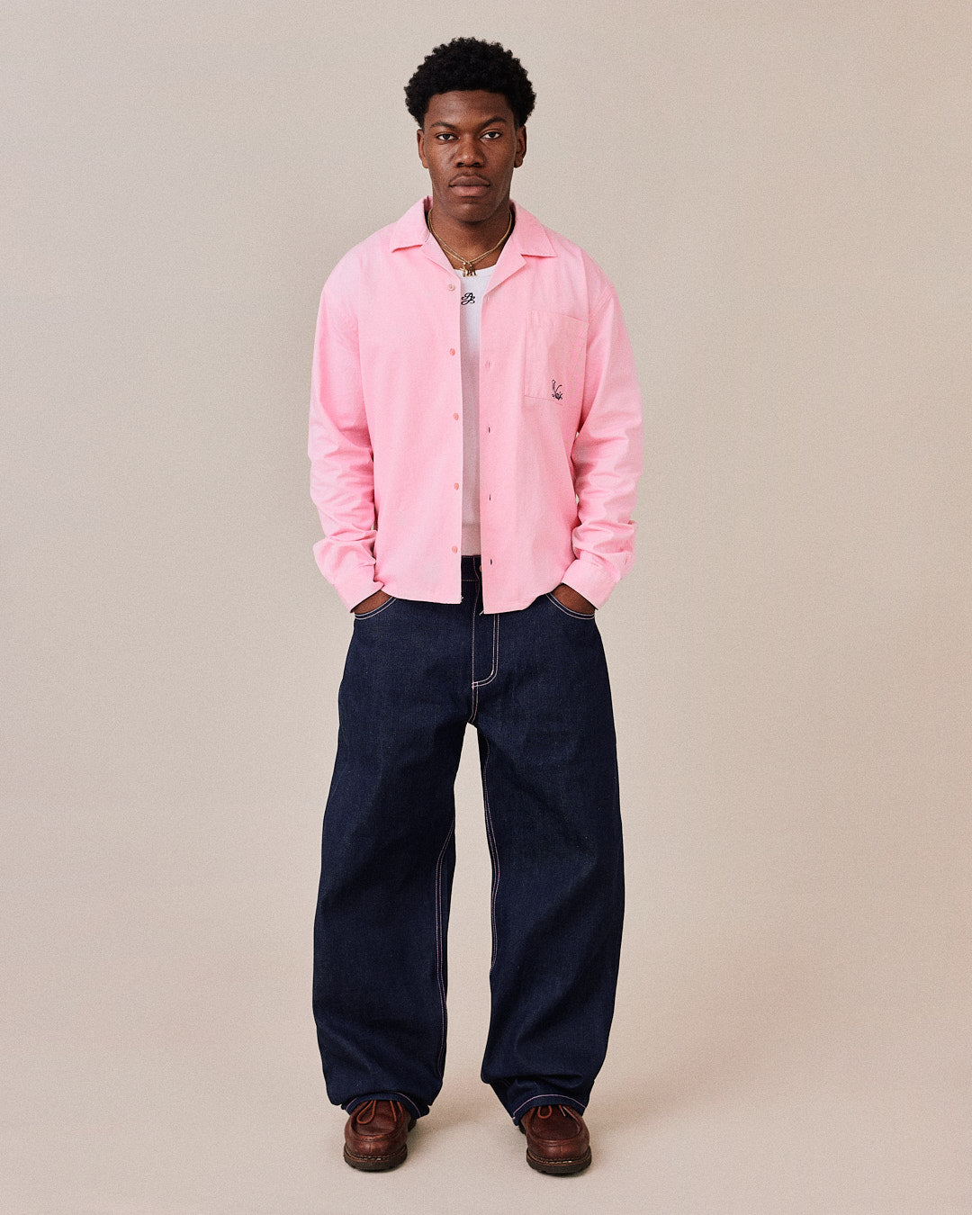 LS Canvas Flights Shirt - Pink