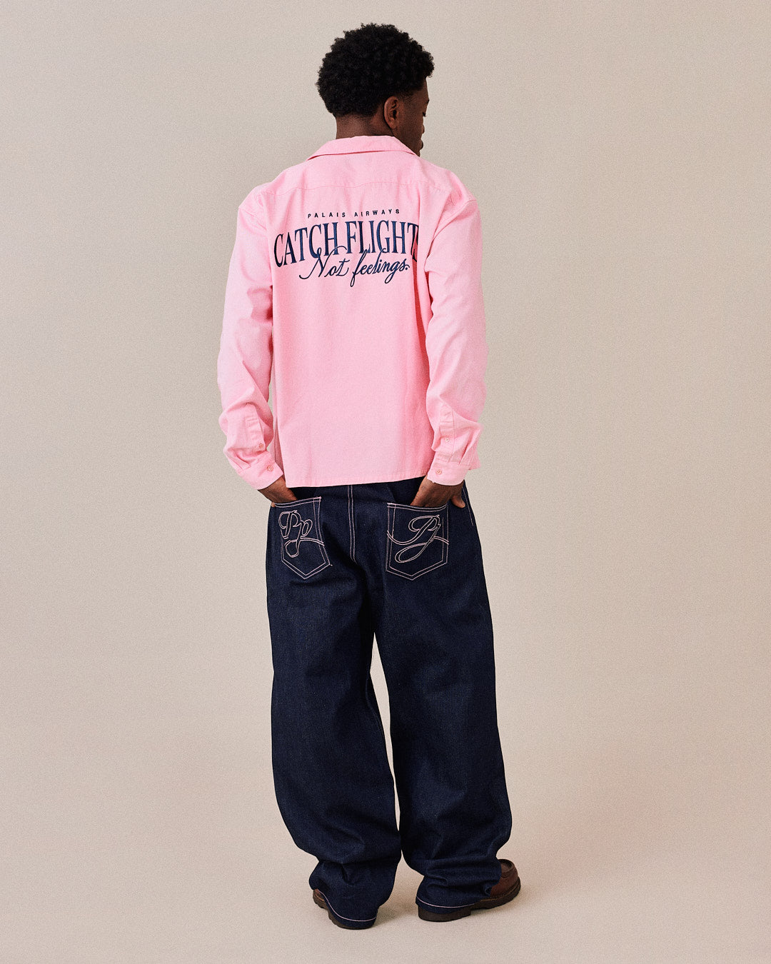 LS Canvas Flights Shirt - Pink