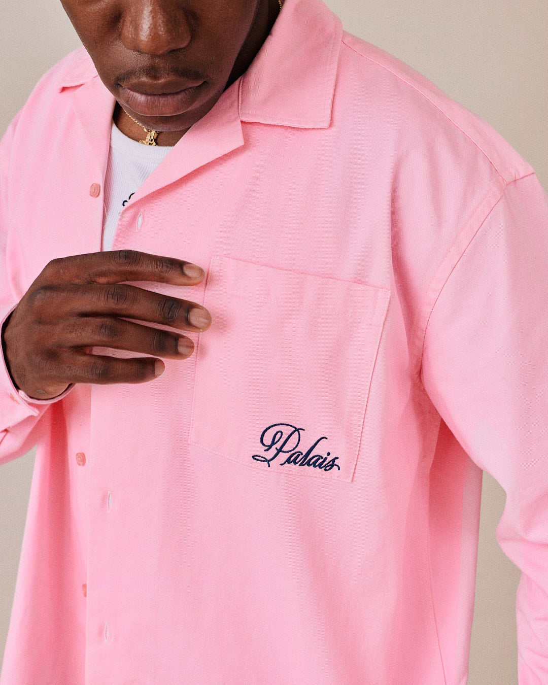 LS Canvas Flights Shirt - Pink