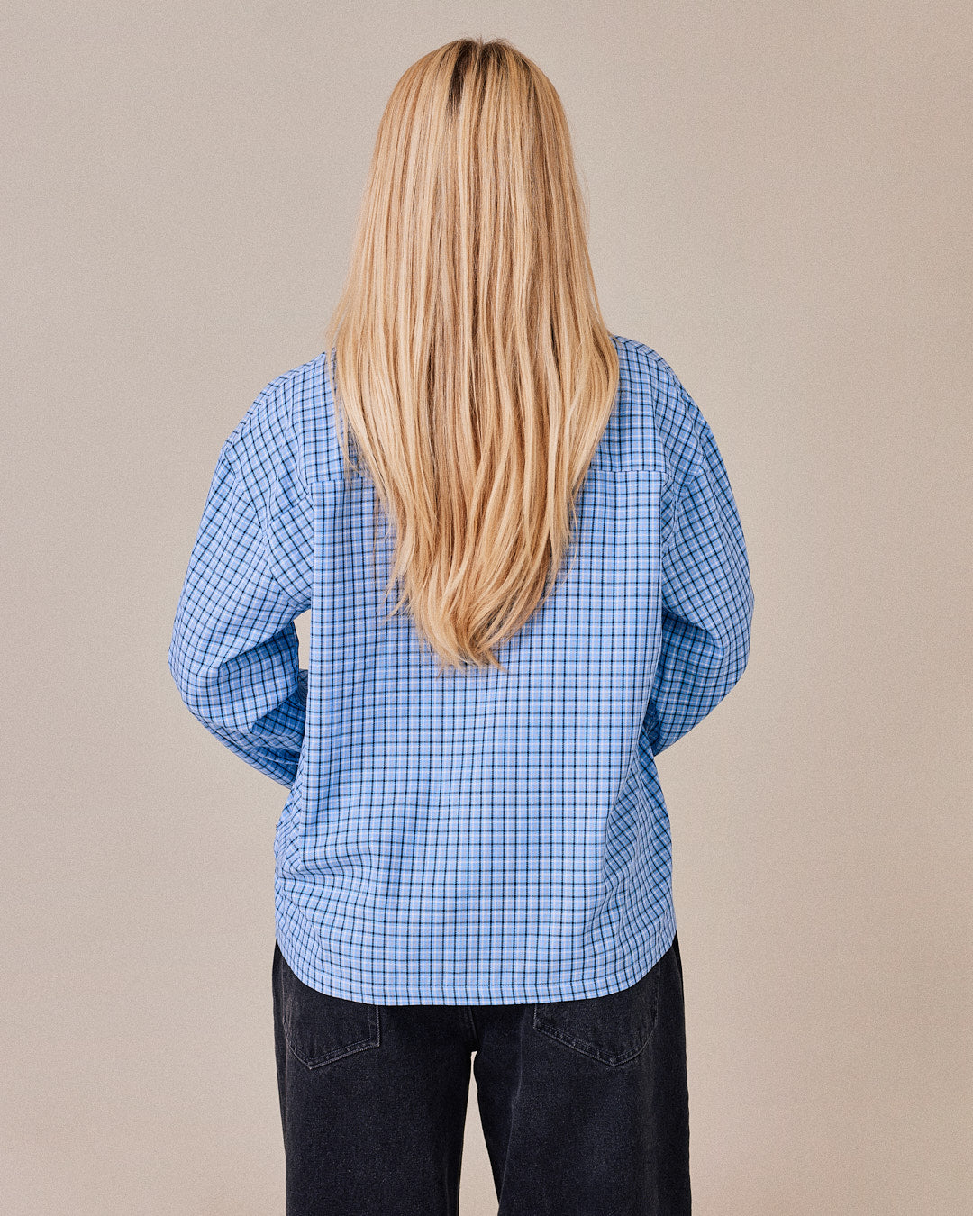 LS Checkered Shirt - Blue