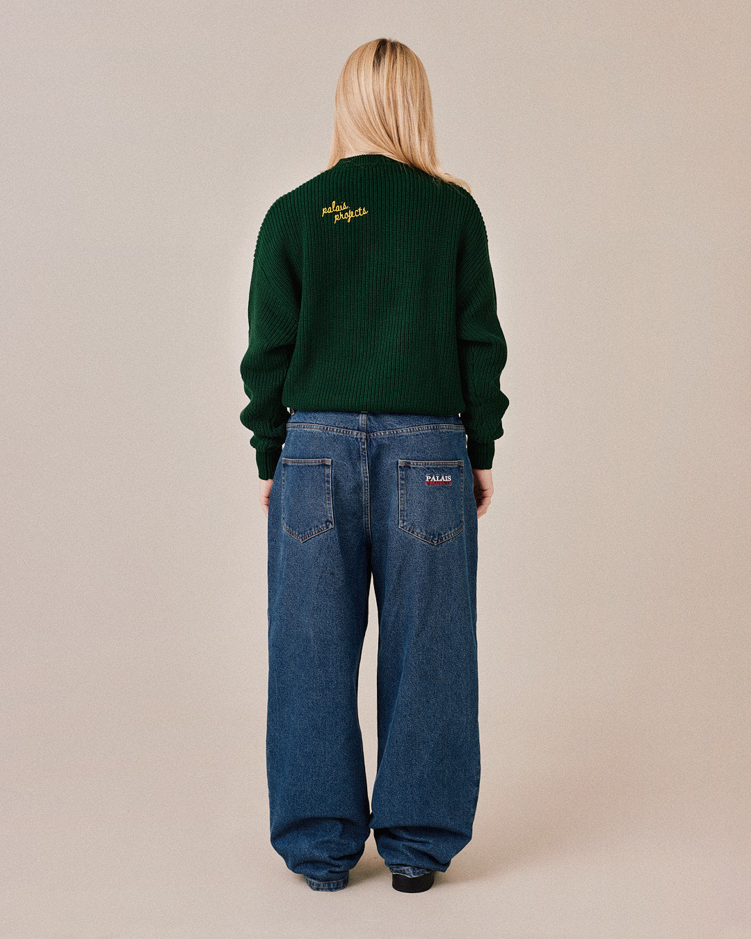 Fisherman O Neck Knit - Dark Green