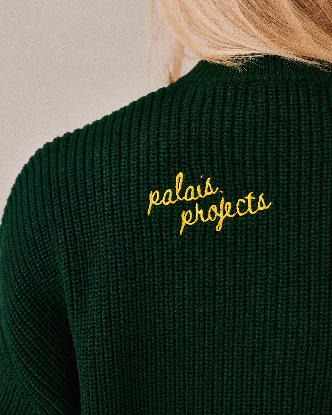 Fisherman O Neck Knit - Dark Green