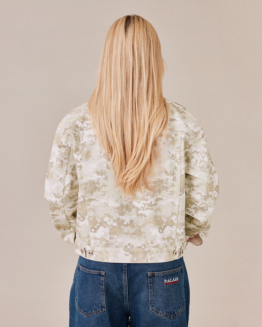 Canvas Jacket - Beige Camo