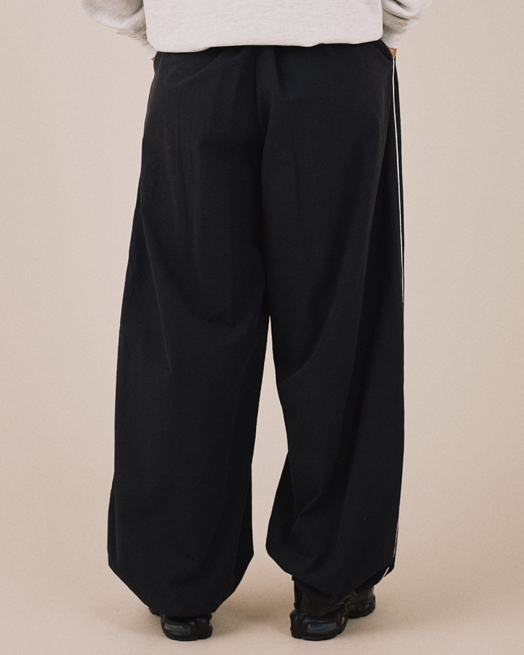AGF x PALAIS Oversized Track Pants - Black