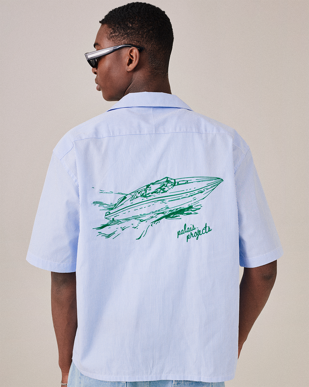 SS Striped Boat Shirt - Blue